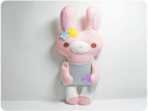 Little Pink Rabbit - Pdf Doll Pattern